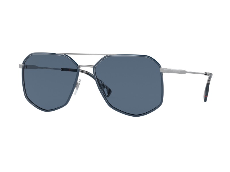 Burberry BE3139 OZWALD Silver/Blue napszemüveg