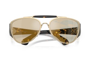 Burberry BE3161 Light Gold napszemüveg, Dark Brown lencse