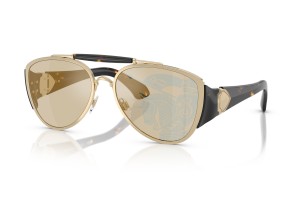 Burberry BE3161 Light Gold napszemüveg, Dark Brown lencse