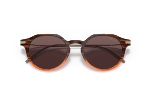 PRADA PR 12YS 13B05R Moro Amber Photo Clear Brown