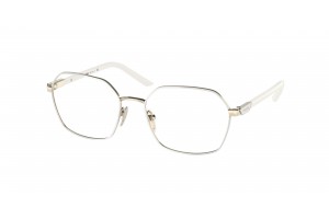 PRADA PR 55YV LFB1O1 Talc/Pale Gold Demo Lens szemüveg