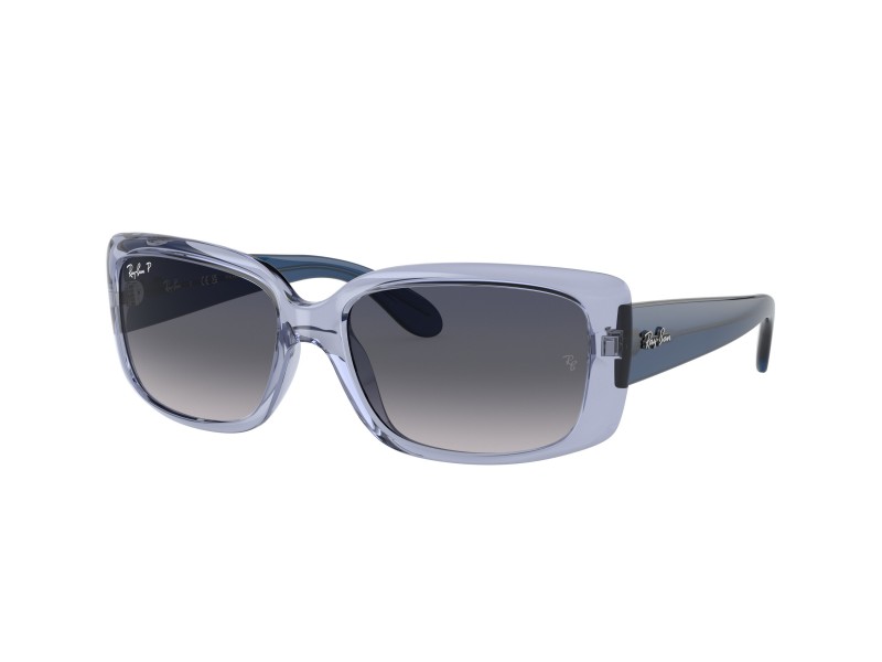 Ray-Ban RB4389 polarizált áttetsző lila-kék