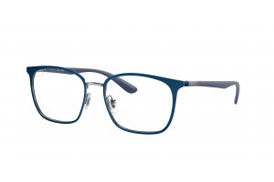 Ray-Ban RX6486 3124 Blue On Gunmetal DEMO LENS szemüveg