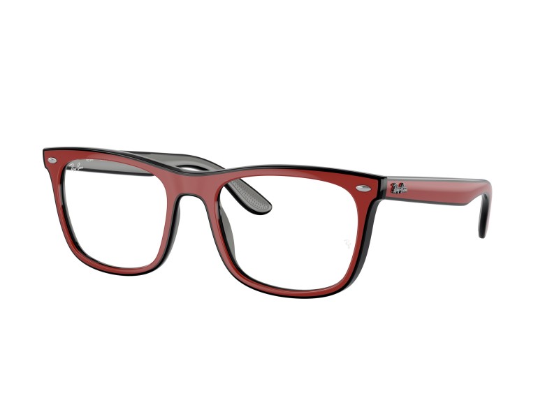 Ray-Ban RX7209 8212 vörös-fekete-szürke szemüveg (DEMO)