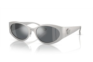 VERSACE VE2263 matt ezüst napszemüveg - világosszürke tükrös