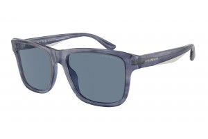 EMPORIO ARMANI EA4208 Shiny Blue/Top Smoke – polarizált napszemüveg