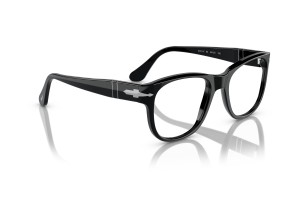 PERSOL PO3312V 95 Black teljes keretes acetát szemüveg