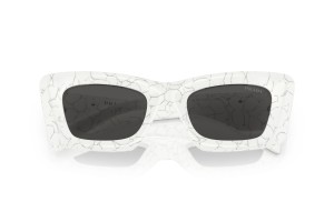 PRADA PR 13ZS Matte White Marble, sötétszürke lencse