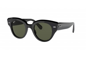 Ray-Ban RB2192 ROUNDABOUT fekete keret, zöld lencse