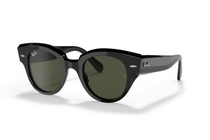 Ray-Ban RB2192 ROUNDABOUT fekete keret, zöld lencse