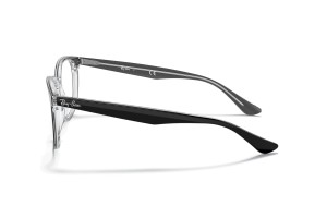 Ray-Ban RX5356 2034 Black On Transparent szemüveg - DEMO lencsék