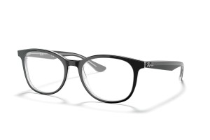 Ray-Ban RX5356 2034 Black On Transparent szemüveg - DEMO lencsék