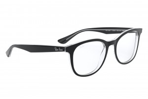 Ray-Ban RX5356 2034 Black On Transparent szemüveg - DEMO lencsék