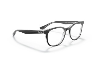Ray-Ban RX5356 2034 Black On Transparent szemüveg - DEMO lencsék