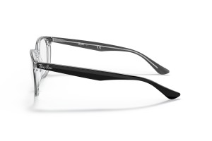 Ray-Ban RX5356 2034 Black On Transparent szemüveg - DEMO lencsék