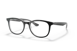 Ray-Ban RX5356 2034 Black On Transparent szemüveg - DEMO lencsék