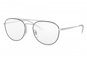 Ray-Ban RX6414 2983 Black On Silver — DEMO LENS