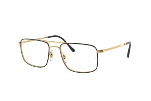 Ray-Ban RX6434 2946 Black On Gold DEMO LENS