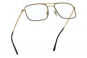 Ray-Ban RX6434 2946 Black On Gold DEMO LENS
