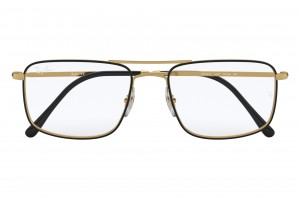 Ray-Ban RX6434 2946 Black On Gold DEMO LENS