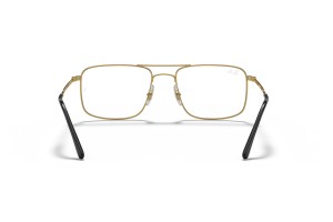 Ray-Ban RX6434 2946 Black On Gold DEMO LENS