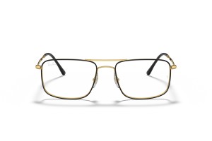 Ray-Ban RX6434 2946 Black On Gold DEMO LENS