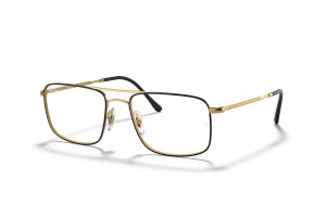 Ray-Ban RX6434 2946 Black On Gold DEMO LENS