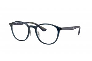 Ray-Ban RX7156 5796 Transparent Dark Blue szemüveg – demo lencse
