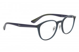 Ray-Ban RX7156 5796 Transparent Dark Blue szemüveg – demo lencse