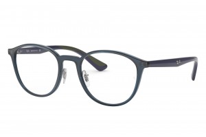 Ray-Ban RX7156 5796 Transparent Dark Blue szemüveg – demo lencse