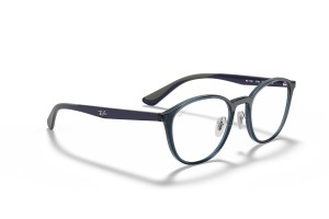 Ray-Ban RX7156 5796 Transparent Dark Blue szemüveg – demo lencse
