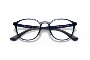 Ray-Ban RX7156 5796 Transparent Dark Blue szemüveg – demo lencse