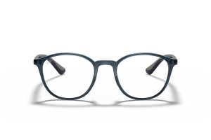 Ray-Ban RX7156 5796 Transparent Dark Blue szemüveg – demo lencse