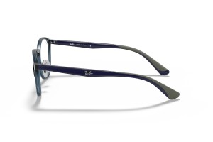 Ray-Ban RX7156 5796 Transparent Dark Blue szemüveg – demo lencse
