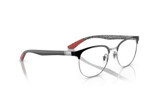 Ray-Ban RX8422 2861 Black On Silver szemüveg (DEMO LENS)