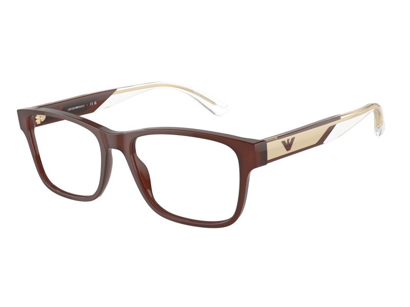 EMPORIO ARMANI EA3239 6095 Shiny Opaline Brown – demó lencsével