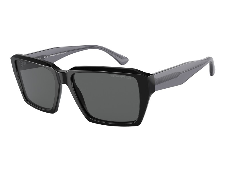 EMPORIO ARMANI EA4186 - fényes fekete / sötétszürke