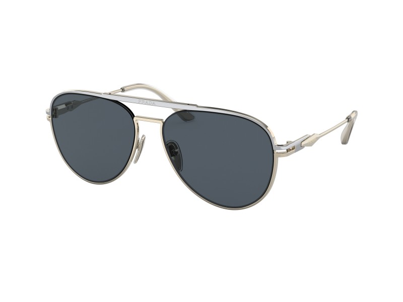 PRADA PR 54ZS 17F09T – ezüst/halvány arany, sötétszürke lencse