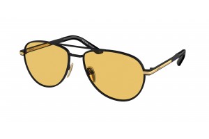 PRADA PR A54S 1BO90C matt fekete-sárga napszemüveg