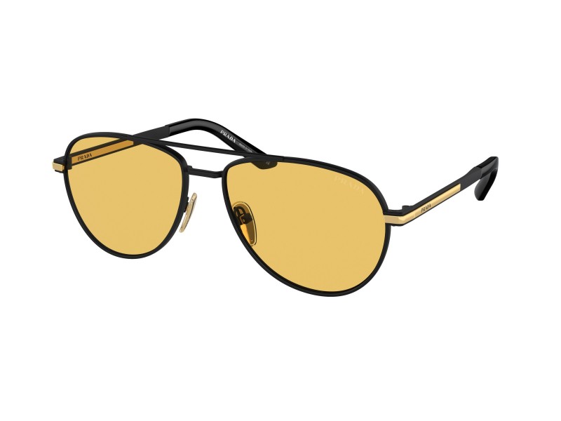PRADA PR A54S 1BO90C matt fekete-sárga napszemüveg