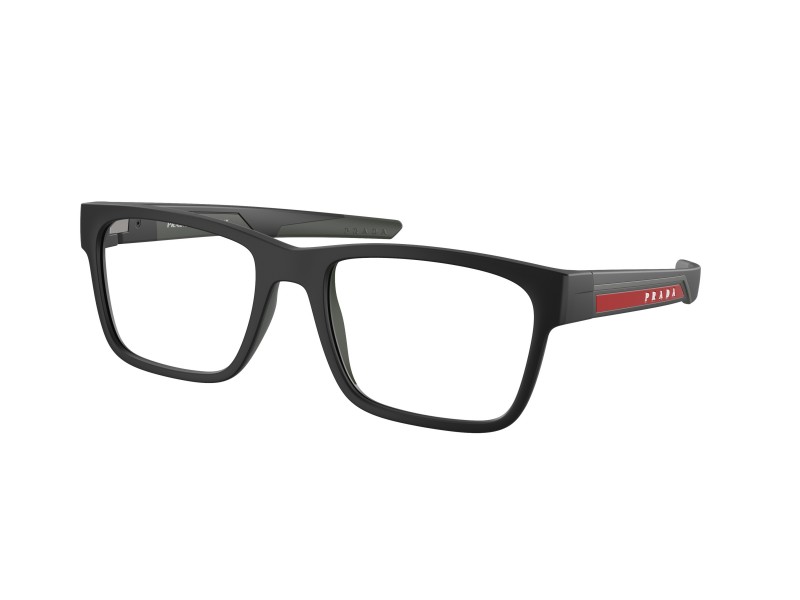 PRADA LINEA ROSSA PS 02PV matt fekete demo lencsés szemüveg