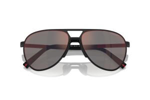 Prada Linea Rossa PS 53ZS fekete napszemüveg tükörkék/piros