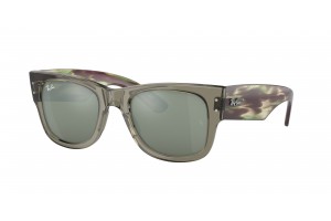 Ray-Ban RB0840S Mega Wayfarer – átlátszó zöld/ezüst