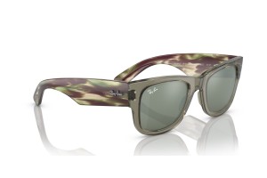 Ray-Ban RB0840S Mega Wayfarer – átlátszó zöld/ezüst