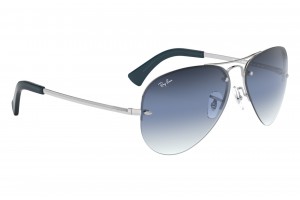 RAY-BAN RB3449 ezüst kék tükrös napszemüveg