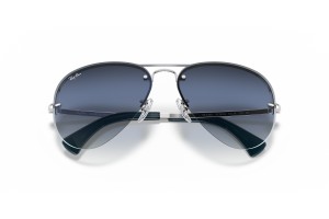RAY-BAN RB3449 ezüst kék tükrös napszemüveg