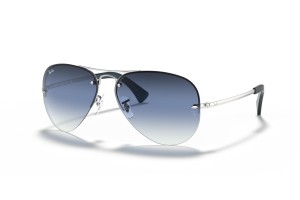 RAY-BAN RB3449 ezüst kék tükrös napszemüveg