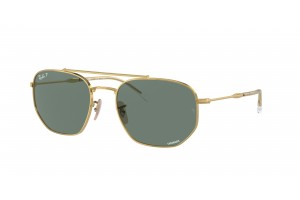 RAY-BAN RB3707 001/O9 Arista Gold Grey polarizált