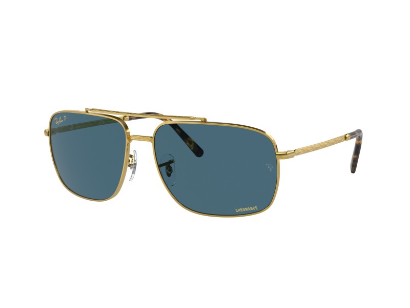 RAY-BAN RB3796 9196S2 Gold Blue polarizált
