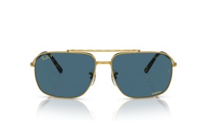RAY-BAN RB3796 9196S2 Gold Blue polarizált
